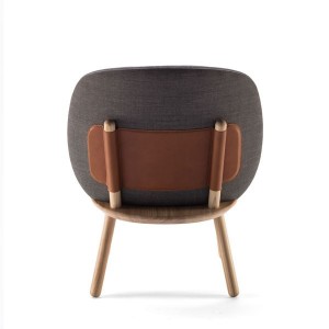 Fauteuil Naïve Low Frêne laine gris - EMKO