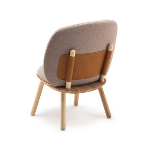 Fauteuil Naïve Low Frêne laine Beige- EMKO