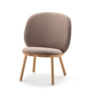 Fauteuil Naïve Low Frêne laine Beige- EMKO