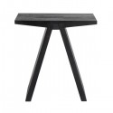 Stool, natural oak / Black oil - Muubs