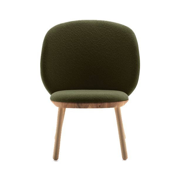 Fauteuil Naïve Low Frêne laine Vert - EMKO