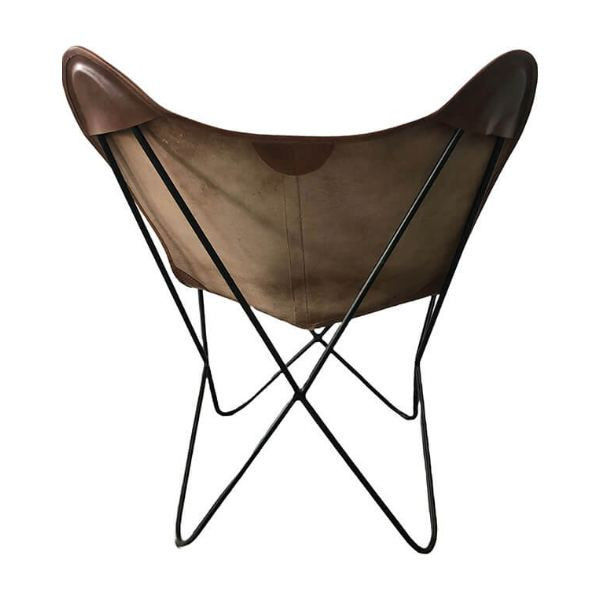 Lazenby lounge chair in buffalo leather - brown | Trademark