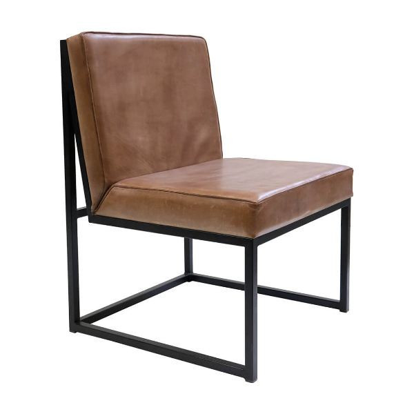 Perry lounge chair with leather | Trademark Living