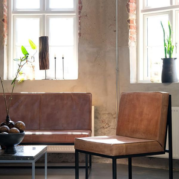 Perry lounge chair with leather | Trademark Living