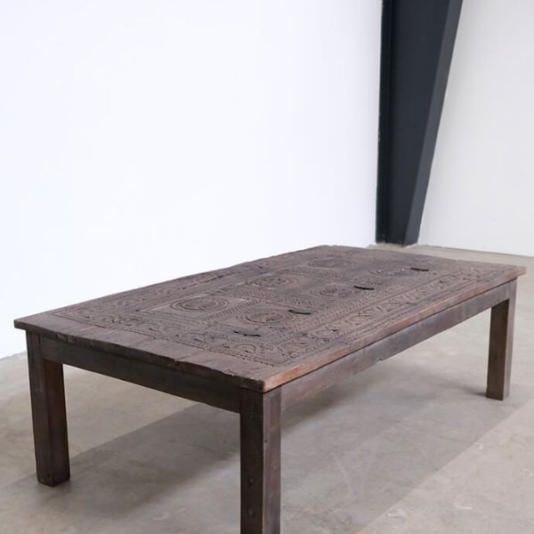 Table basse vintage en bois et fer | Trademark Living