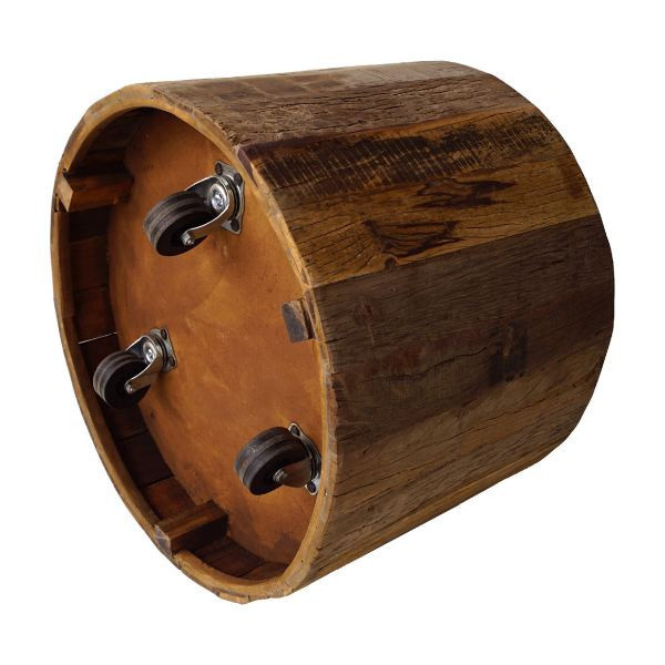Table basse ronde San Francisco en bois recyclé | Trademark