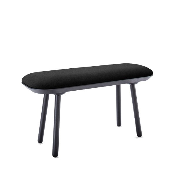 Banc Naïve Frêne et textile noir - EMKO