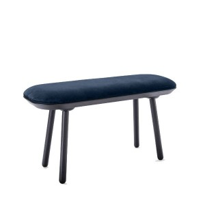 Banc Naïve Frêne et textile bleu - EMKO