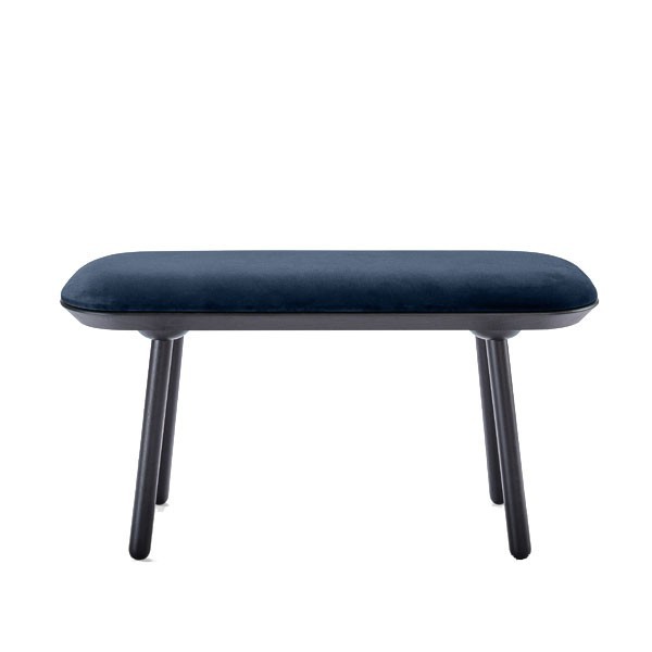 Banc Naïve Frêne et textile bleu - EMKO