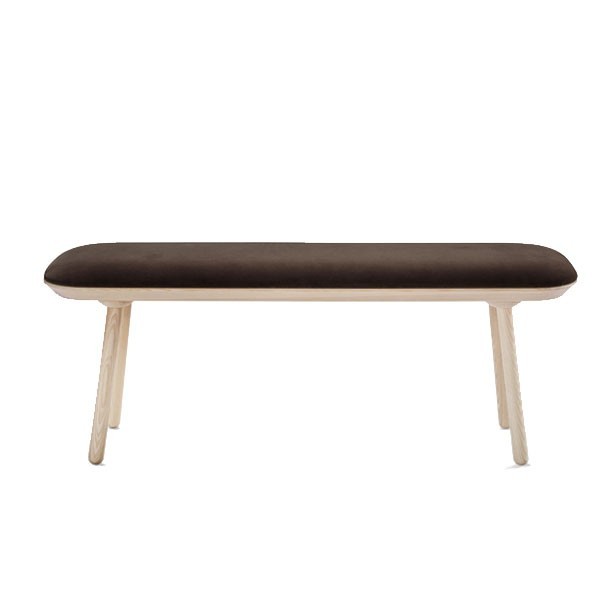 Big Naïve bench ash and brown textile - EMKO