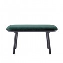 Naïve bench Black ash and bleu textile - EMKO
