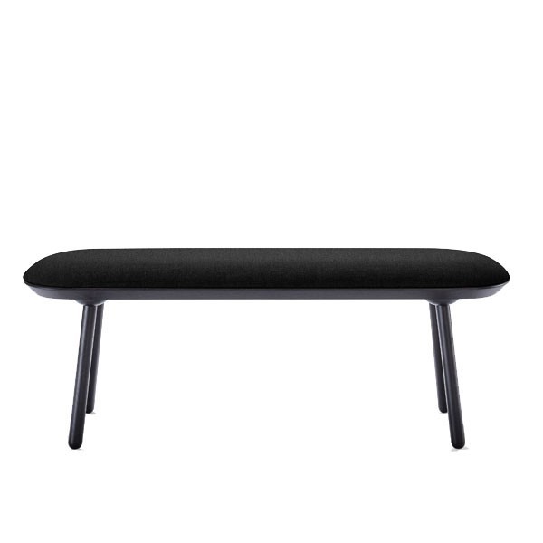 Big Naïve bench Black ash and textile - EMKO - 3 colors
