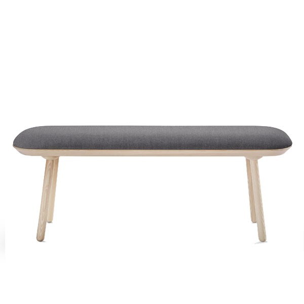 big Naïve bench ash and grey textile - EMKO