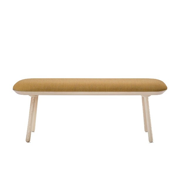 big Naïve bench ash and yellow textile - EMKO