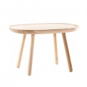 Table basse Naïve carrée D450 frêne gris - EMKO