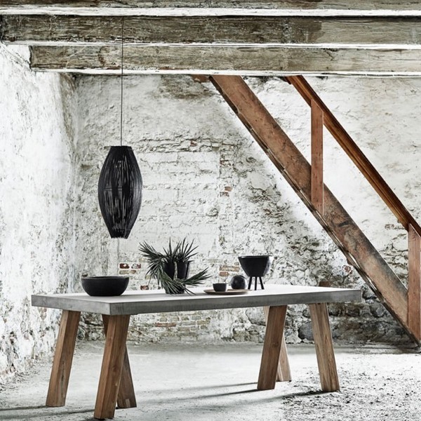 Suspension bambou noir L - Muubs