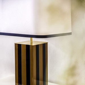 Elysée table lamp 71 cm Lacquered wood & fabric - RED Edition