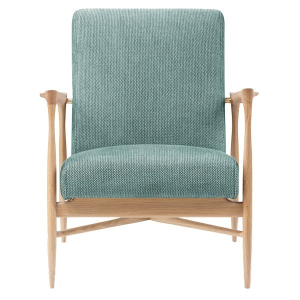 Fauteuil Floating Tissu ZAG et chêne - Red Edition