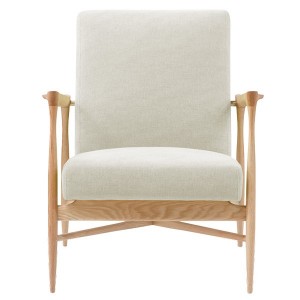 Fauteuil Floating Tissu Craie et chêne - Red Edition