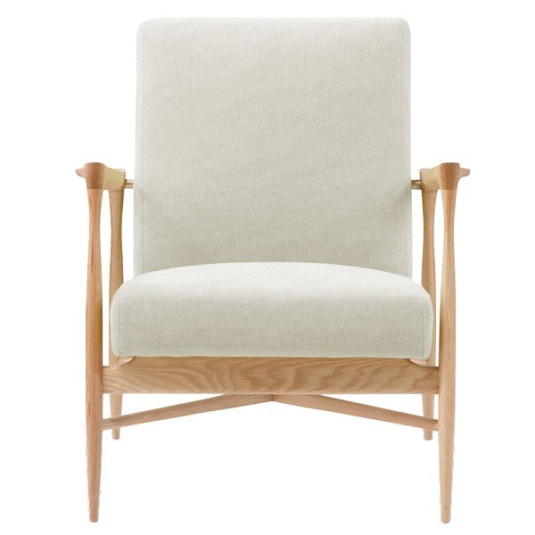 Fauteuil Floating Tissu Craie et chêne - Red Edition