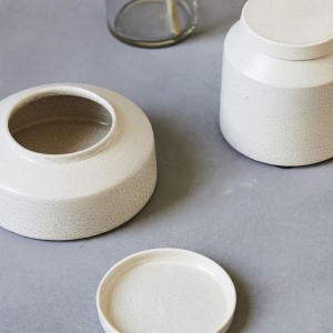 Small Stoneware Box Kala Light Gray - House Doctor