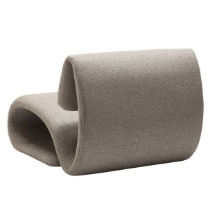 Fauteuil Dubna design marron beige by Georgsen - Dan form