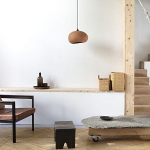 Suspension galet Pebble terracotta M - Ay illuminate