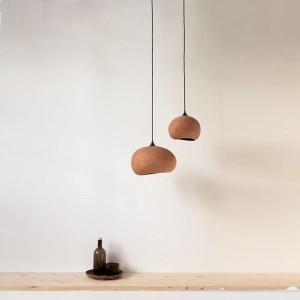 Suspension galet Pebble terracotta S - Ay illuminate