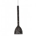 Umut hanging lamp in black rattan - Ay Illuminate