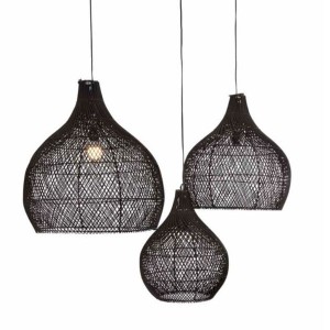 Bawang Black Lampshade Set of 3 by Original Home