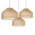Abat-jour Ikal Rotin naturel Set de 3 by Original Home