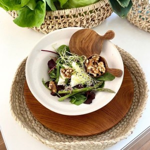 Assiettes X6 teck by Original Home