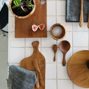 copy of Assiette de petit-déjeuner teck - Original Home