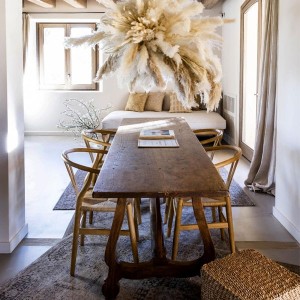 Salma elm wood chair X2 - Andrea House