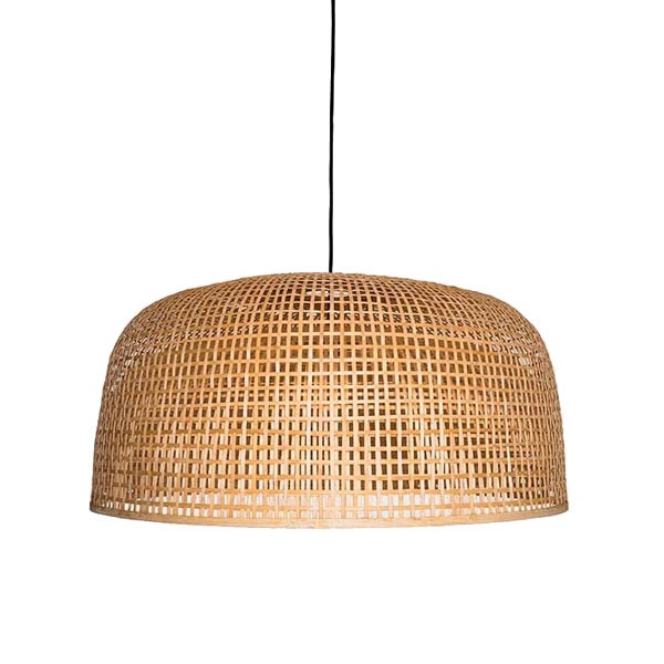 Doppio Natural Bamboo Pendant Light - Ay Illuminate