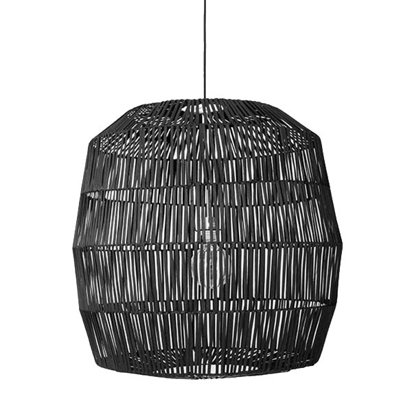 Suspension Nama Rotin Noir XXL - Ay Illuminate