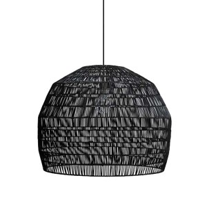 Nama 3 Black Rattan Pendant Light - Ay Illuminate