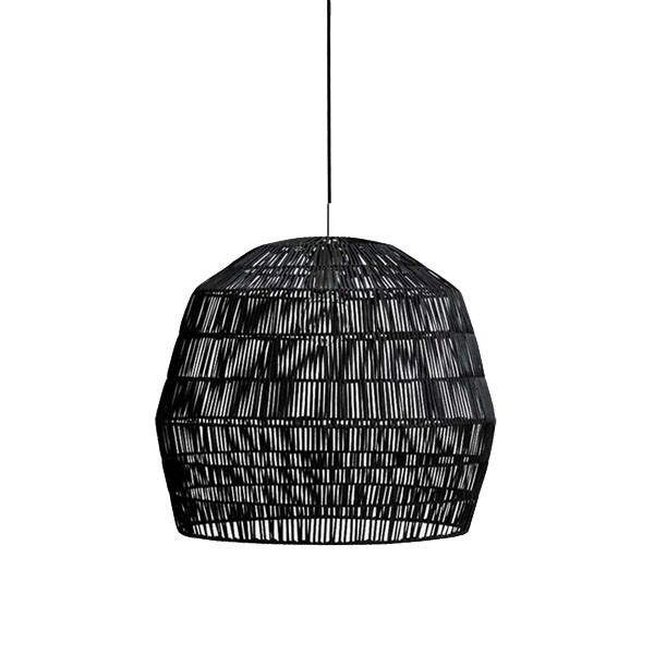 Nama 2 Black Rattan Pendant Light - Ay Illuminate