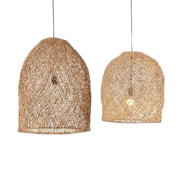 Set of two natural colored Abaca suspension by Original Home - Woodely.com