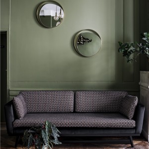 Miroir Ellipse en verre et laiton D50 cm - Red Edition