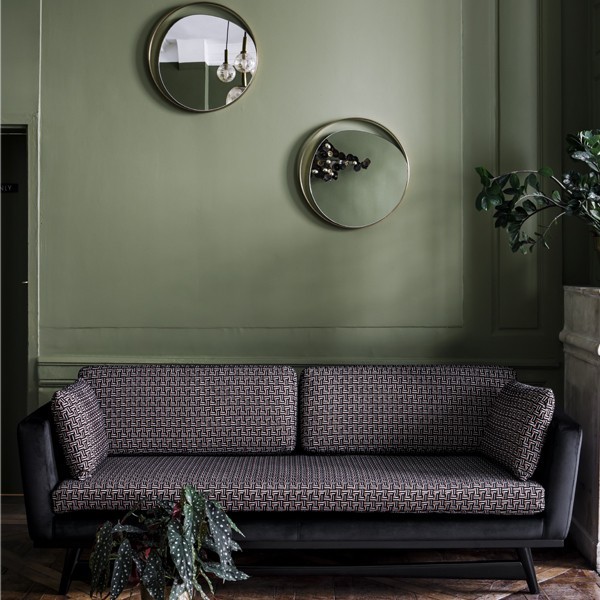 Miroir Ellipse en verre et laiton D50 cm - Red Edition