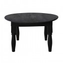 Saga round coffee table in old wood by Snowdrops Copenhagen