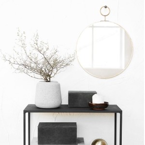 Miroir rond Loop Laiton - House Doctor