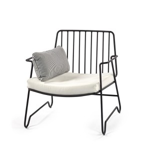 Fauteuil Fish métal noir - Serax
