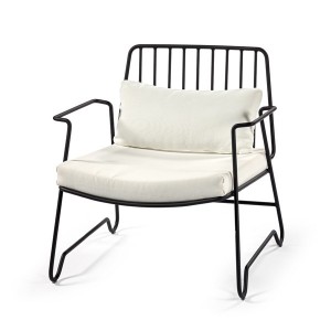 Fish armchair black metal - Serax