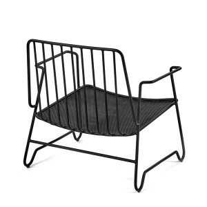 Fish armchair black metal - Serax