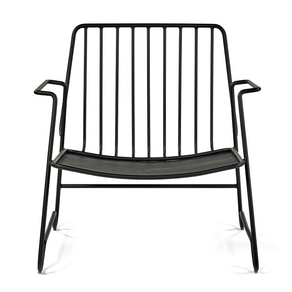 Fish armchair black metal - Serax