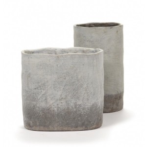 Grand Pot rustique blanc beige - Serax