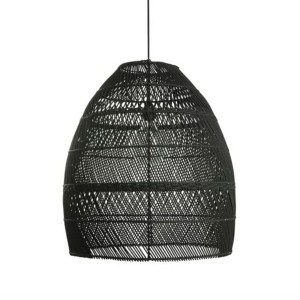 Abat-jour Moon rotin noir set de 3 - Original Home