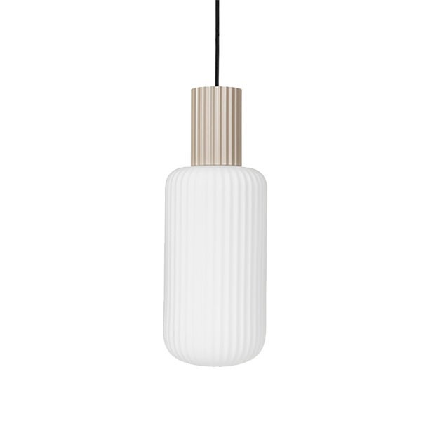 Suspension Lolly en métal sable et verre Broste Copenhagen en vente chez Woodely